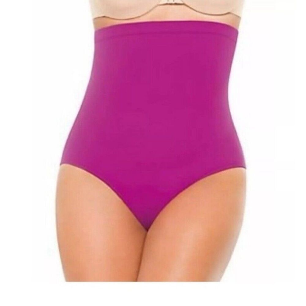 SPANX Core High Rise Go Slimming Swim Bottoms Size 6 Pink NWT Beach Shapewear